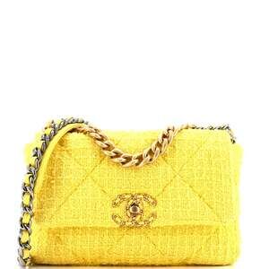 Chanel 19 Flap Bag Quilted Tweed Medium #206521C36B